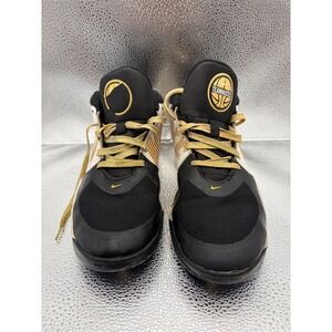 Nike Team Hustle Quick 2 Kids Basketball Shoes Black Gold AQ4224-004 Size 5.5Y